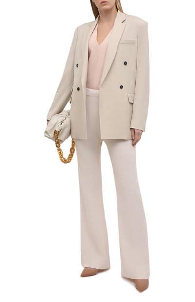 Шерстяной жакет STELLA MCCARTNEY светло-бежевого цвета по цене 176500 руб., арт. 601835/SR001, фото 2 Шерстяной жакет STELLA MCCARTNEY, арт. 601835/SR001, фото 2