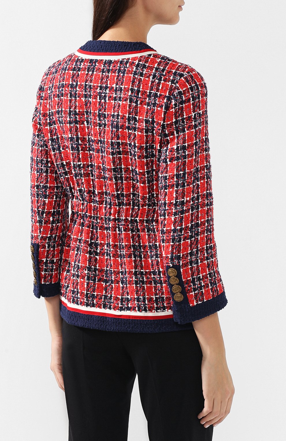 Твидовый жакет GUCCI, арт. 523555/ZKM80, фото 4