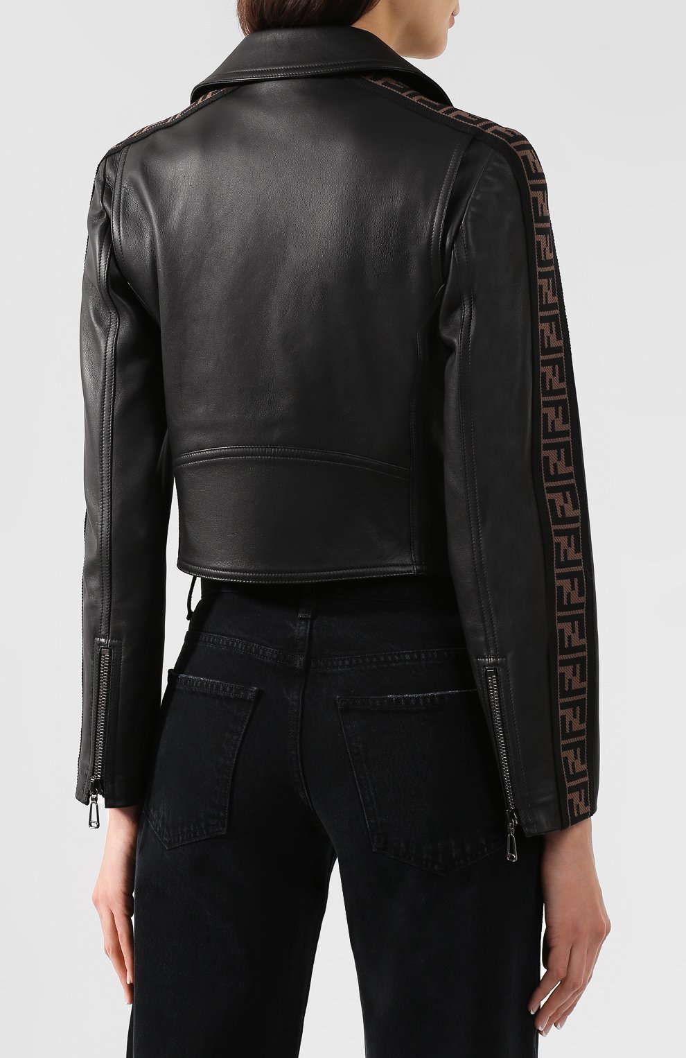 Кожаная куртка FENDI, арт. FPJ706 NBA, фото 4