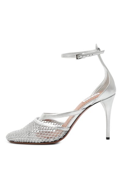 Комбинированные босоножки infradito ALAIA, арт. AA3S123TK028, фото 4