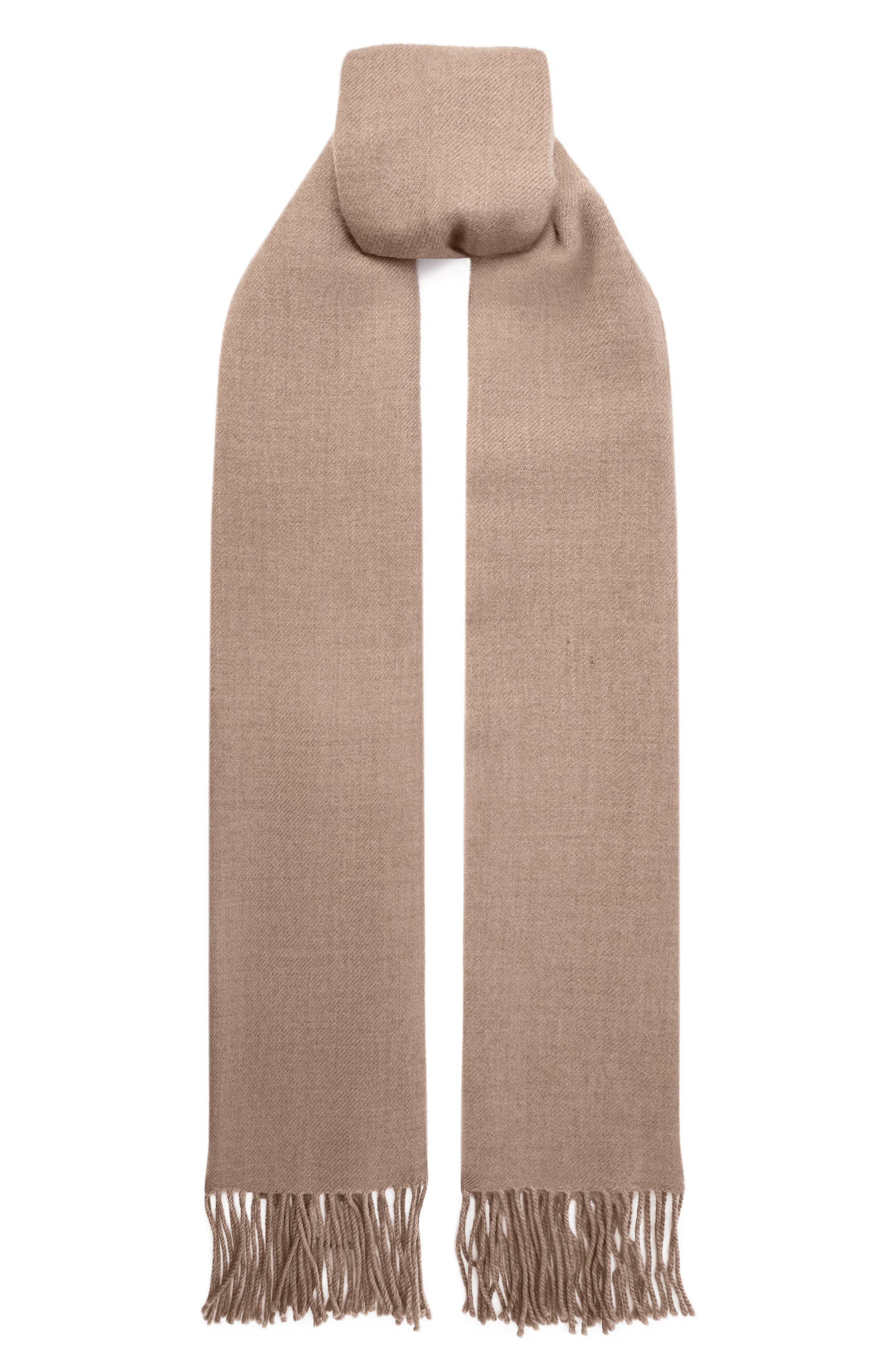 Шерстяной шарф EMPORIO ARMANI бежевого цвета по цене 31500 руб., арт. EW003165/AF20044, фото 1 Шерстяной шарф EMPORIO ARMANI, арт. EW003165/AF20044, фото 1