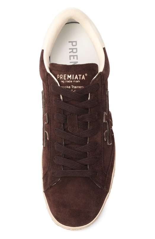 Замшевые кеды Steven-D Premiata STEVEND/VAR 7897 Коричневый  STEVEND/VAR 7897 Фото 6