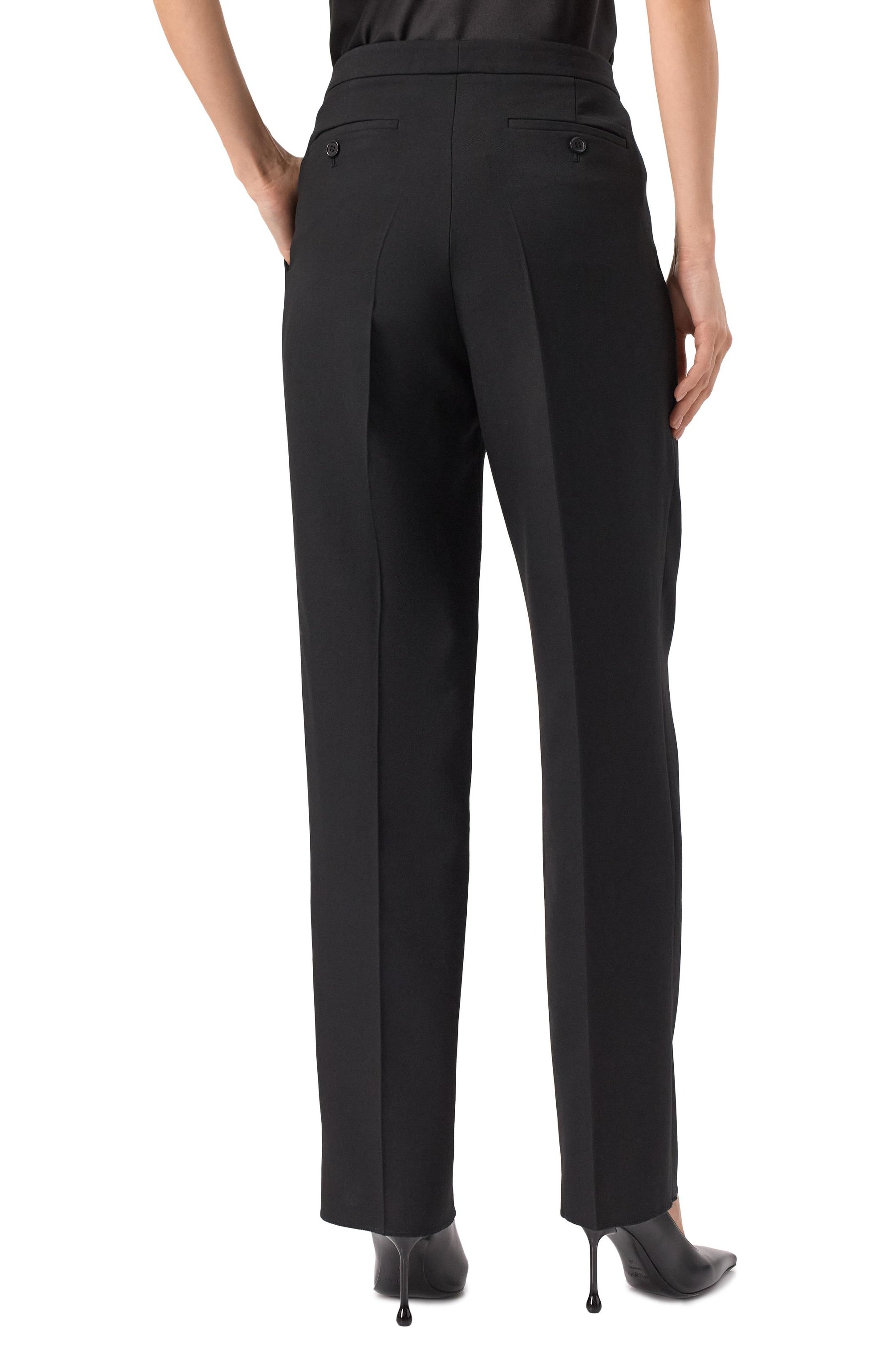 Шерстяные брюки MVST черного цвета по цене 282500 руб., арт. TXBPAN-Y520/FP1685, фото 4 Шерстяные брюки MVST, арт. TXBPAN-Y520/FP1685, фото 4