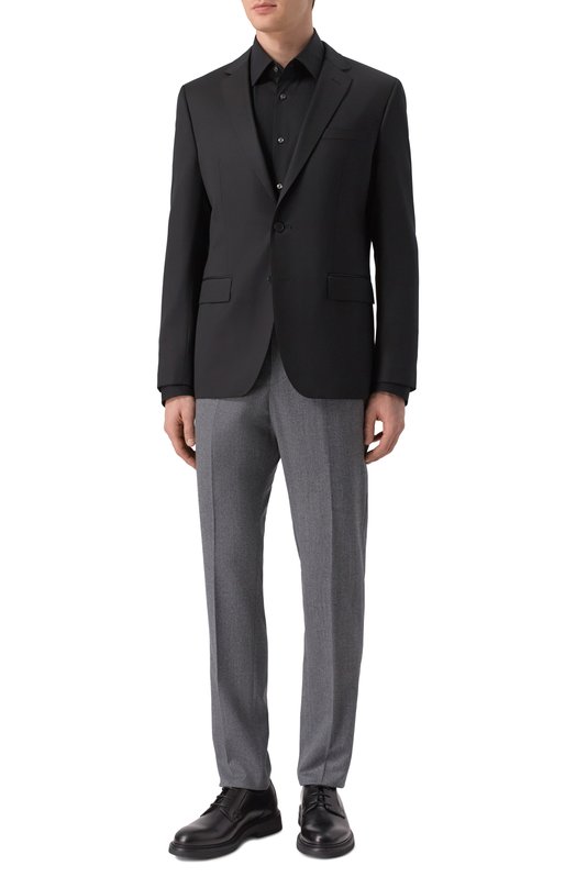 Хлопковая сорочка BOSS 50469345 Чёрный  50469345 Фото 2