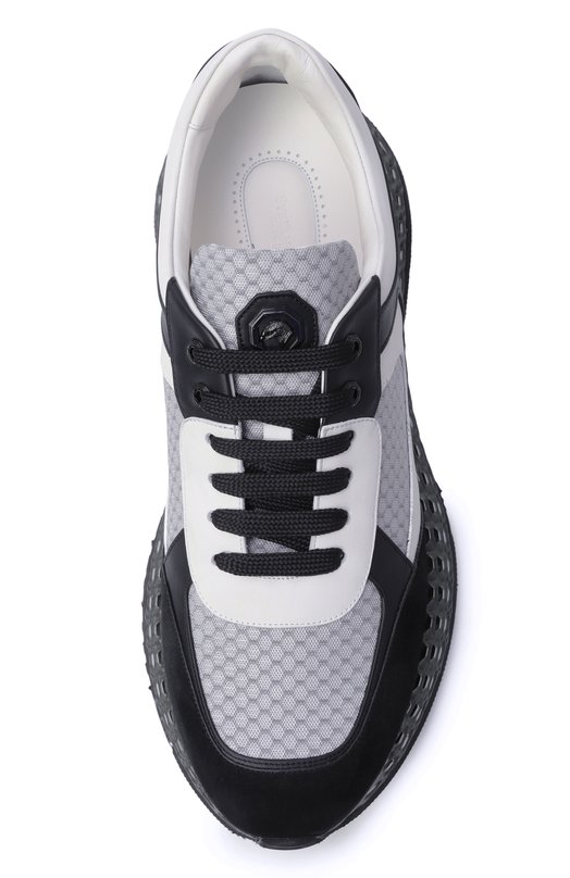 Комбинированные кроссовки Stefano Ricci UR88G6605/TSSDPW Чёрно-белый  UR88G6605/TSSDPW Фото 6