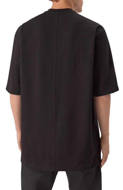 Хлопковая футболка Rick Owens RU02E1249/BAES2 Чёрный  RU02E1249/BAES2 Фото 4