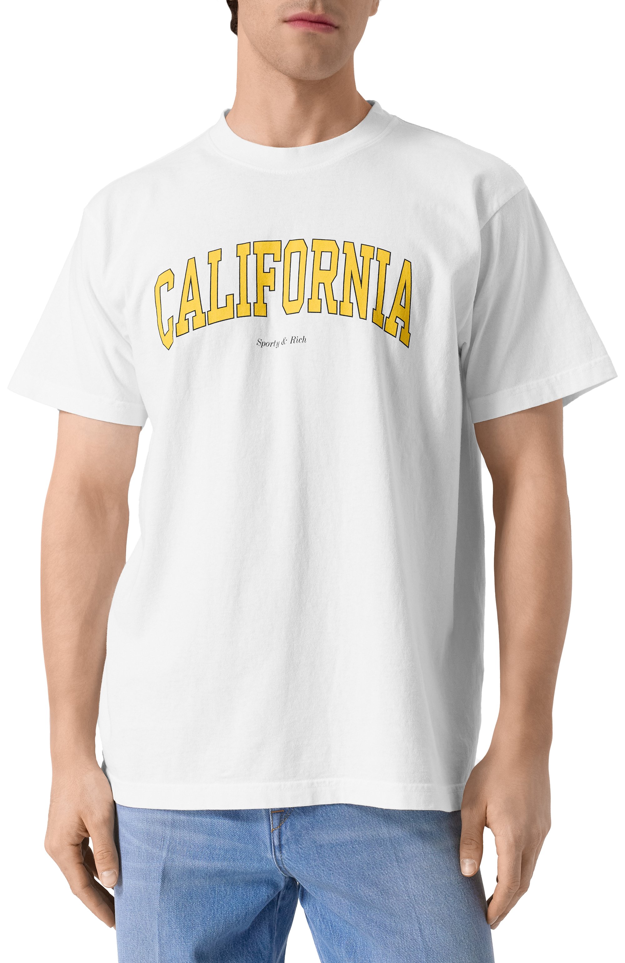 Хлопковая футболка SPORTY AND RICH, арт. T0043508501WH01, фото 3