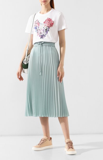 Хлопковая футболка REDVALENTINO белого цвета по цене 14500 руб., арт. SR3MG03U/4QY, фото 2 Хлопковая футболка REDVALENTINO, арт. SR3MG03U/4QY, фото 2