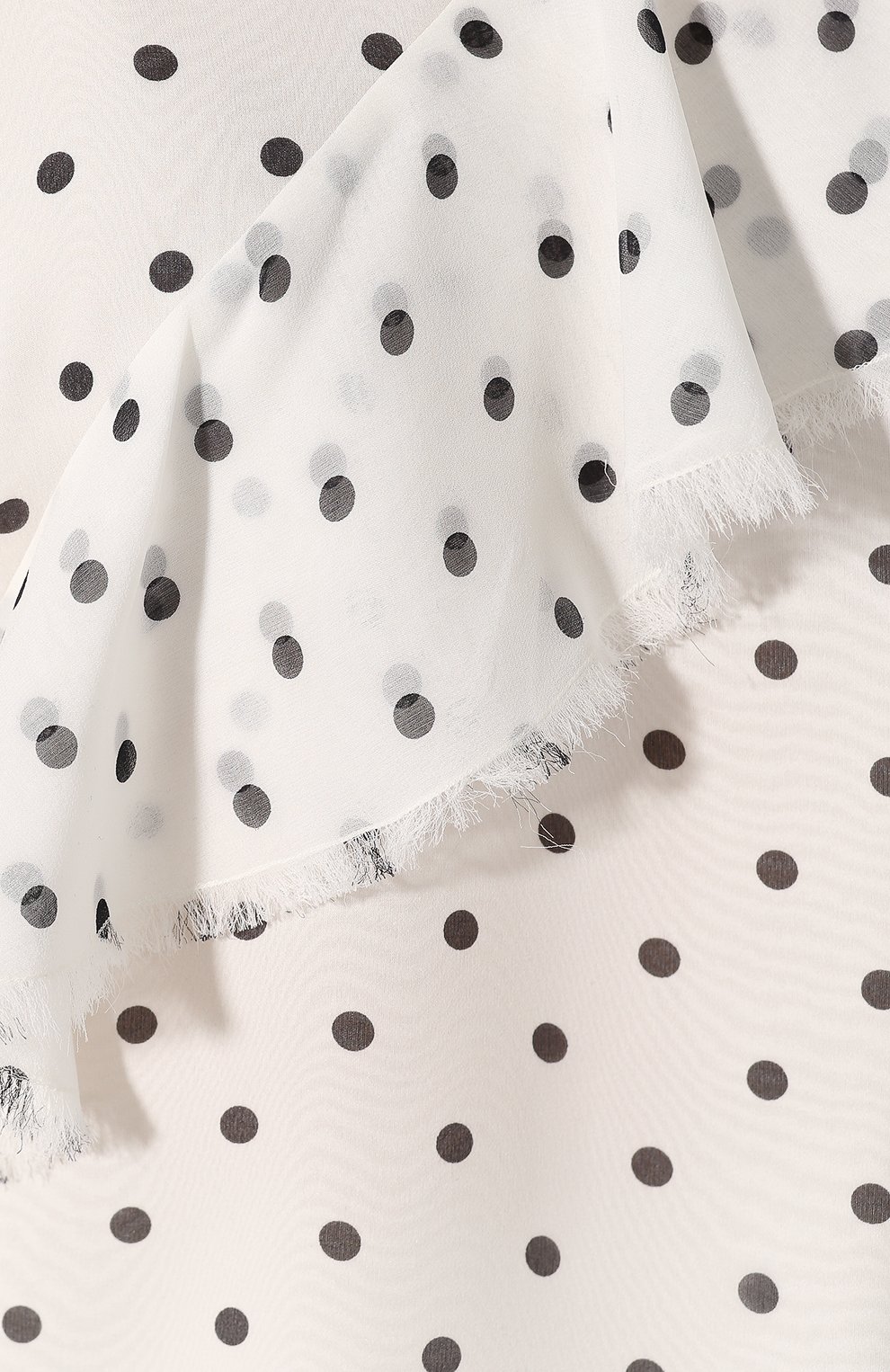 Шелковый топ BALMAIN черно-белого цвета по цене 118500 руб., арт. TF10108/I334, фото 5 Шелковый топ BALMAIN, арт. TF10108/I334, фото 5