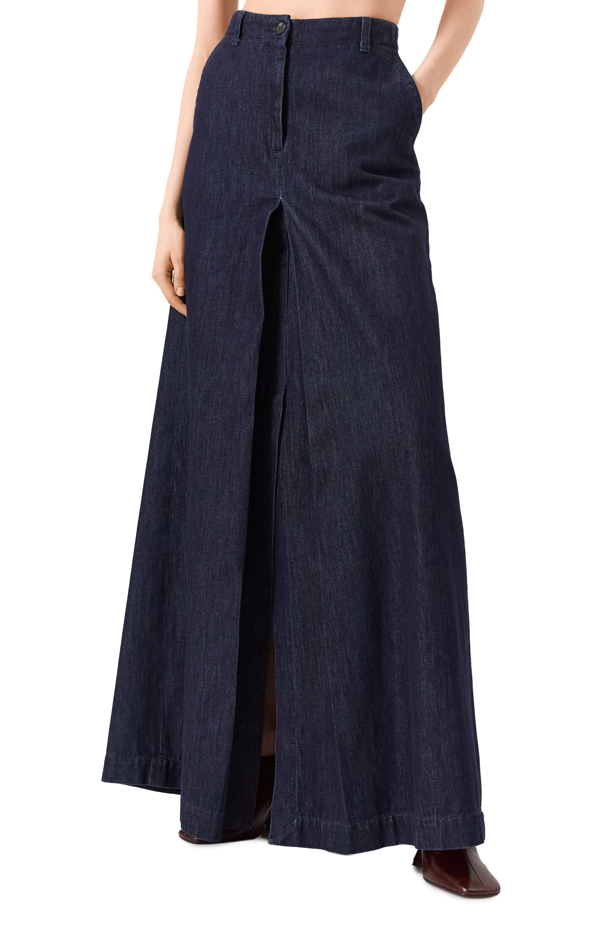 Джинсовая юбка DRIES VAN NOTEN синего цвета по цене 48300 руб., арт. 010809-8432, фото 3 Джинсовая юбка DRIES VAN NOTEN, арт. 010809-8432, фото 3