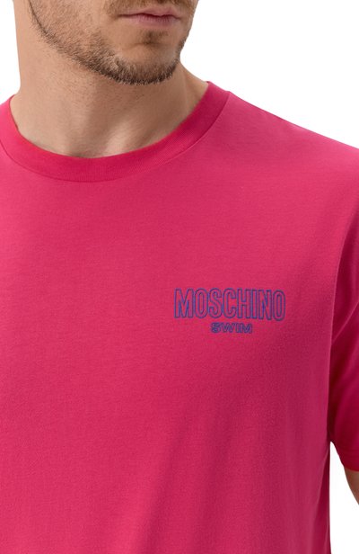 Хлопковая футболка MOSCHINO, арт. A0701/9421, фото 5