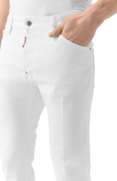 Джинсы cool guy DSQUARED2 белого цвета по цене 52750 руб., арт. S74LB1492/S39781, фото 5 Джинсы cool guy DSQUARED2, арт. S74LB1492/S39781, фото 5