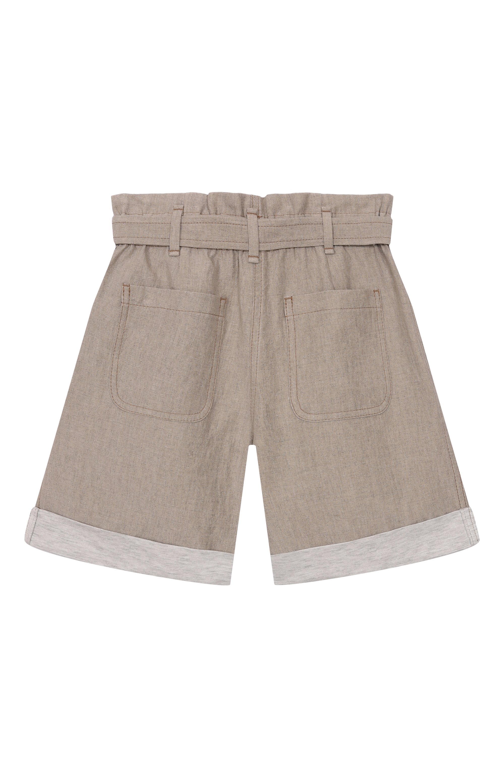 Шорты изо льна и вискозы BRUNELLO CUCINELLI, арт. BL136P233B, фото 2