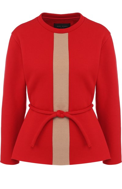 Шерстяной топ с длинным рукавом и поясом NINA DONIS, арт. 37 ND 13, фото 1