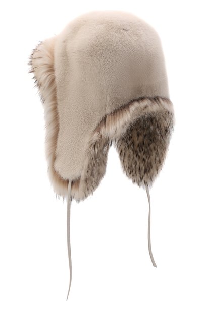 Шапка-ушанка сандра из меха норки и барсука FURLAND, арт. 0139614610005300000, фото 2