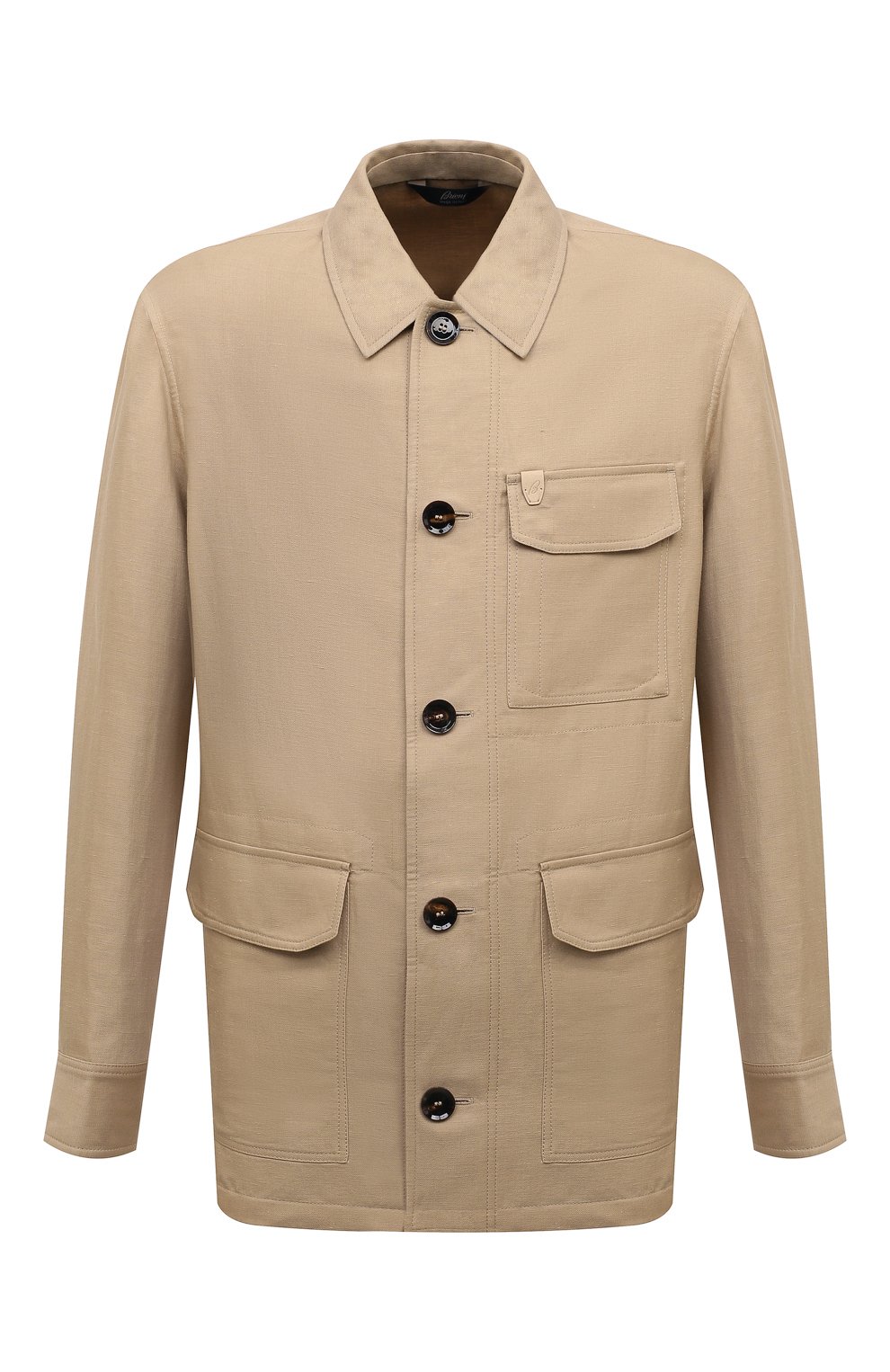 Куртка изо льна и шерсти BRIONI бежевого цвета по цене 423000 руб., арт. SGPQ0LPB106, фото 1 Куртка изо льна и шерсти BRIONI, арт. SGPQ0LPB106, фото 1