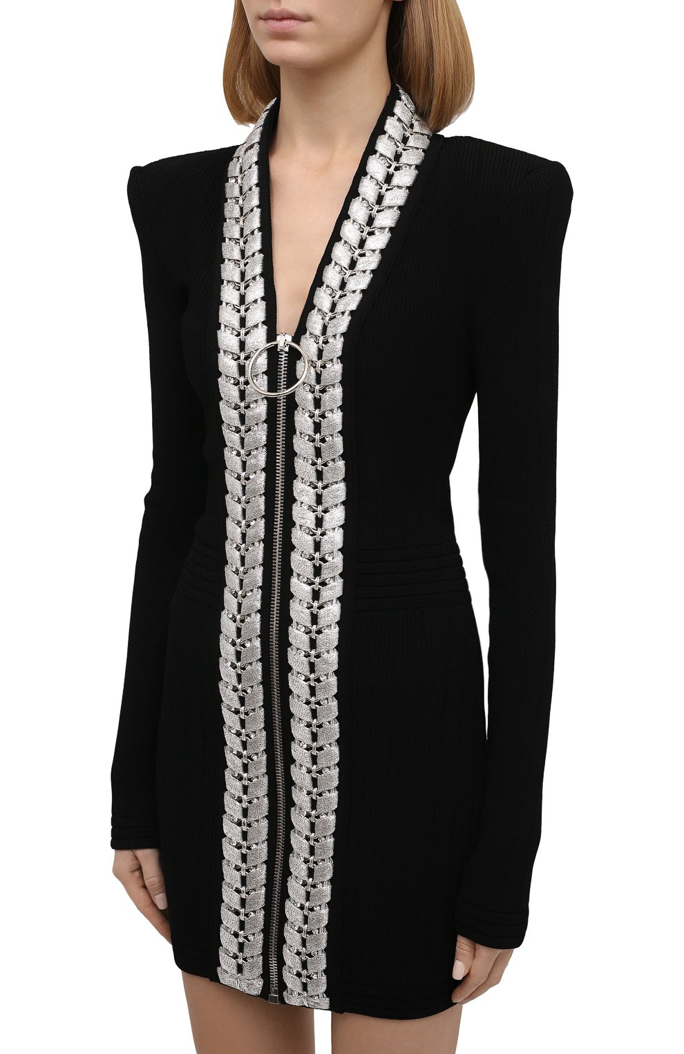 Платье из вискозы BALMAIN, арт. WF0R8061/KA13, фото 3