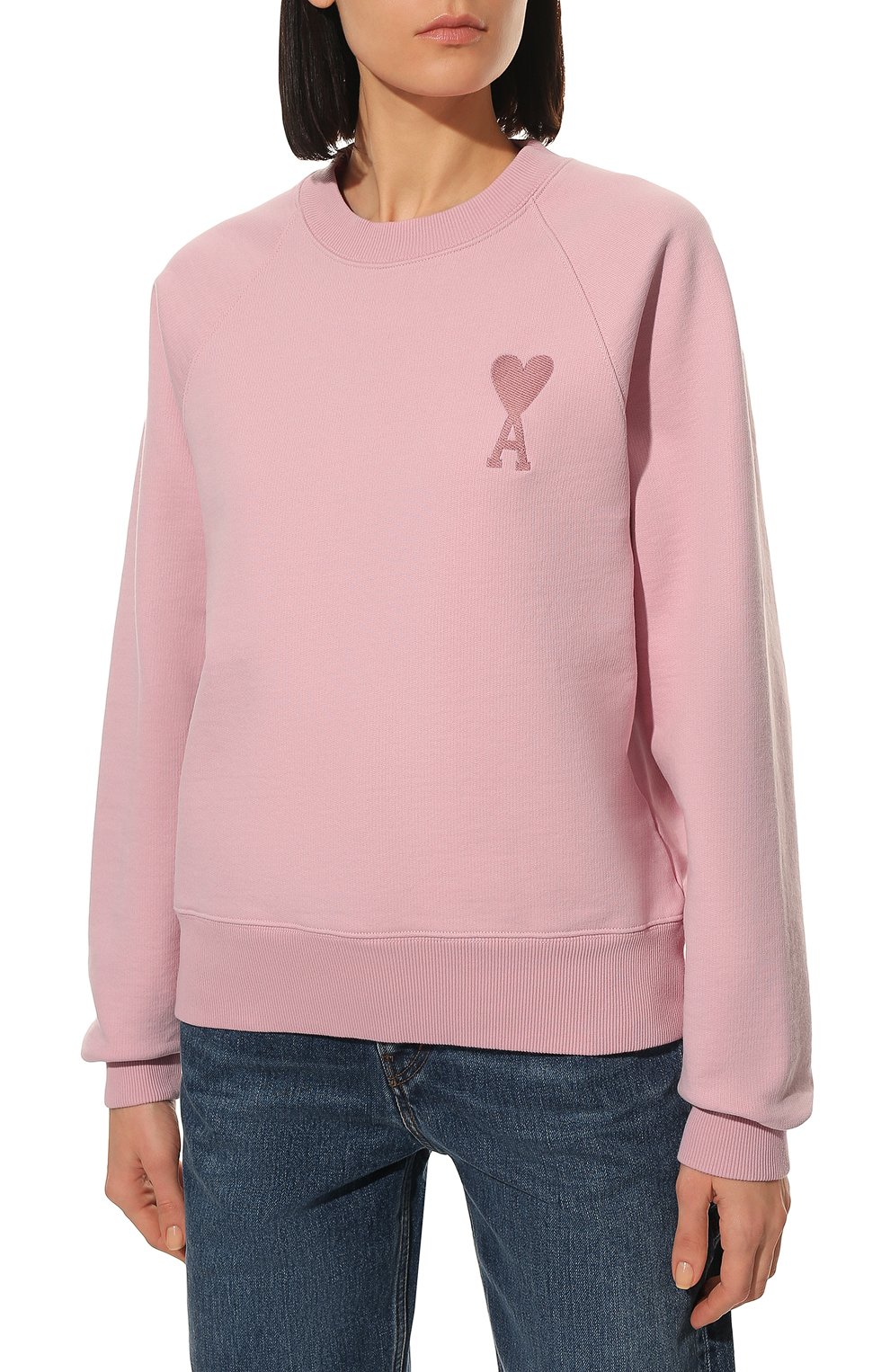 Хлопковый свитшот AMI, арт. USW002.747, фото 3