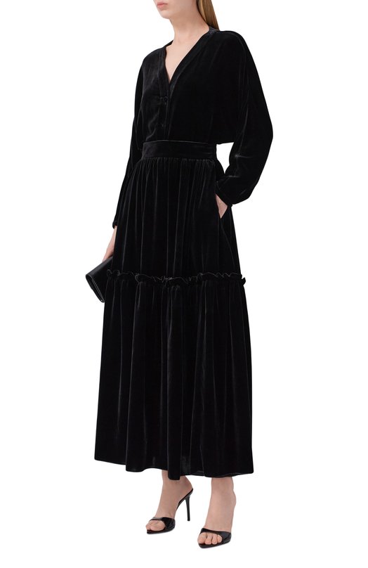 Бархатная юбка Giulia Gurman D04 Чёрный  D04 Фото 2