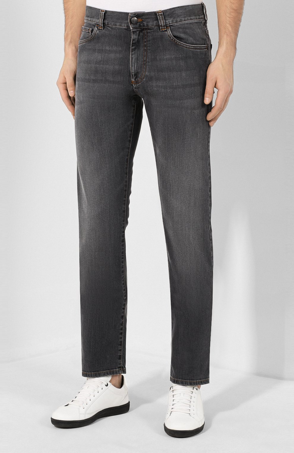 Джинсы CANALI серого цвета по цене 39950 руб., арт. 91700/PD00003, фото 3 Джинсы CANALI, арт. 91700/PD00003, фото 3