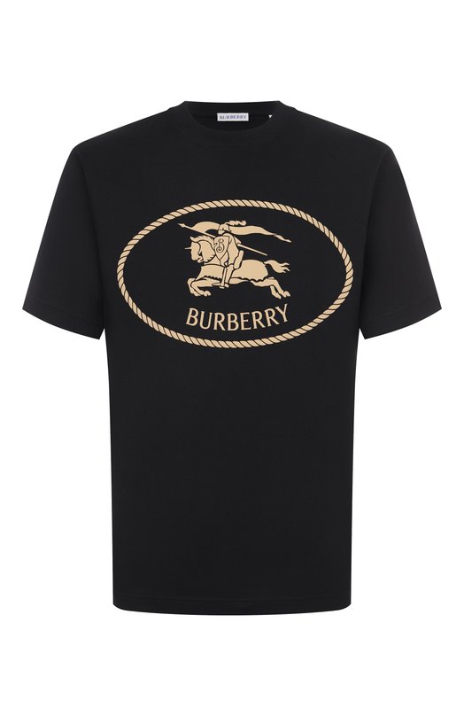 Хлопковая футболка Burberry 8110953 Чёрный 8110953
