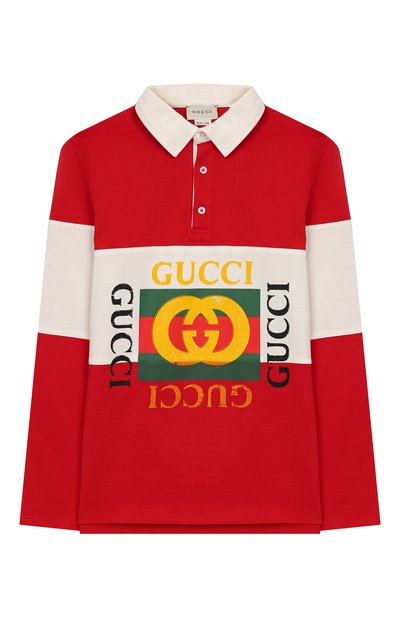 Хлопковое поло GUCCI, арт. 573935/XJAAM, фото 1