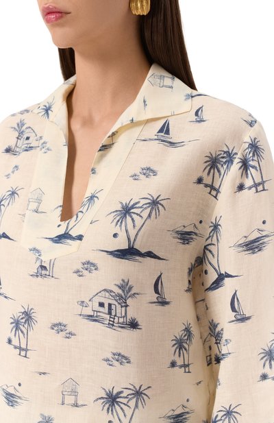 Льняная блузка MANEBI, арт. L81FJ, фото 5