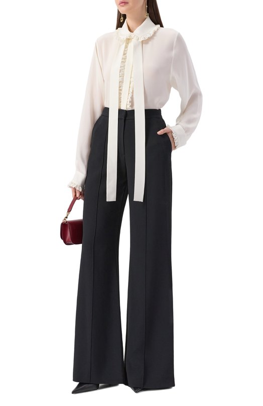 Шелковая блузка Elie Saab SH134NF25SI001 Белый  SH134NF25SI001 Фото 2