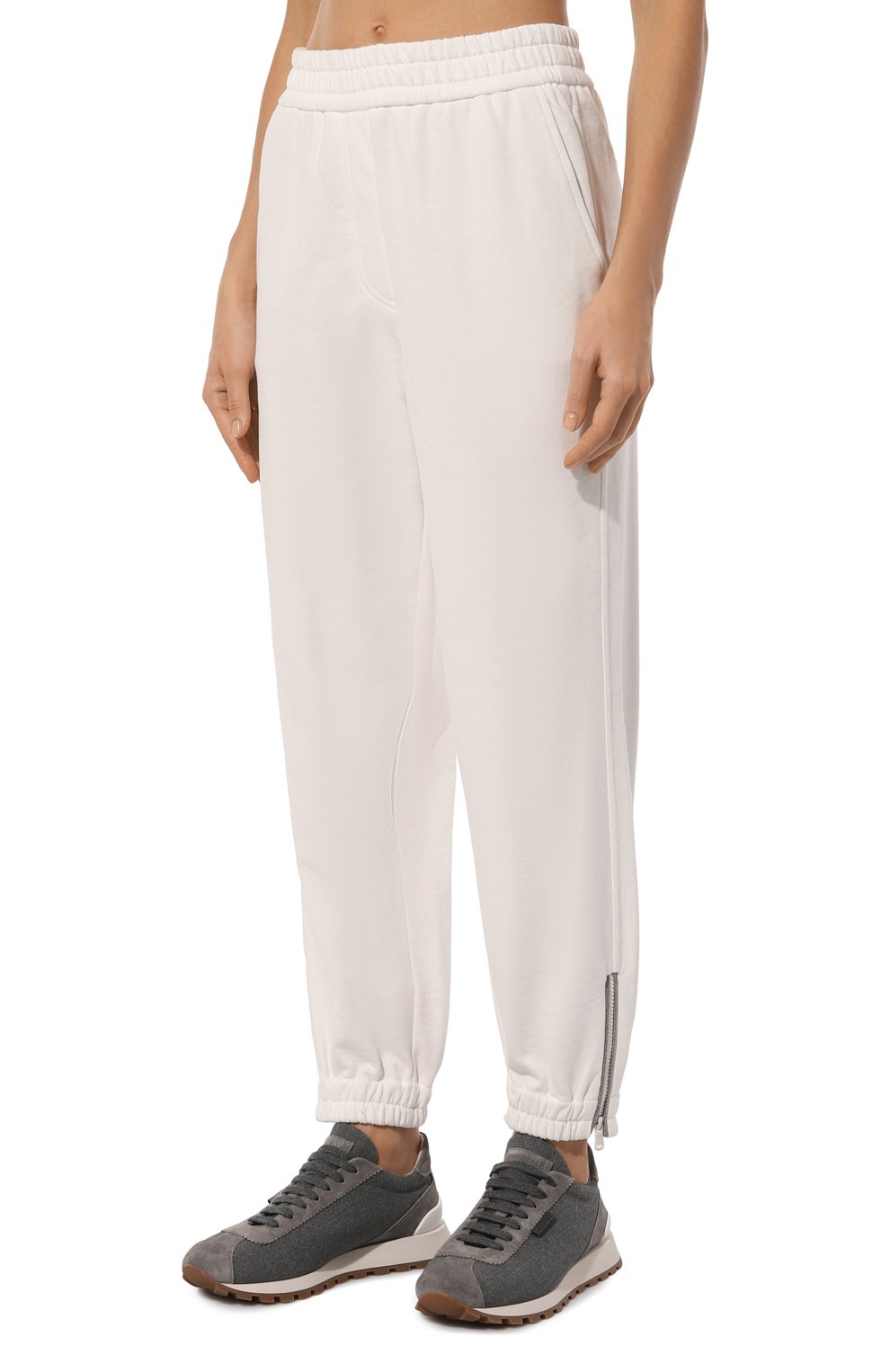 Хлопковые джоггеры BRUNELLO CUCINELLI, арт. MN05NHS899, фото 3