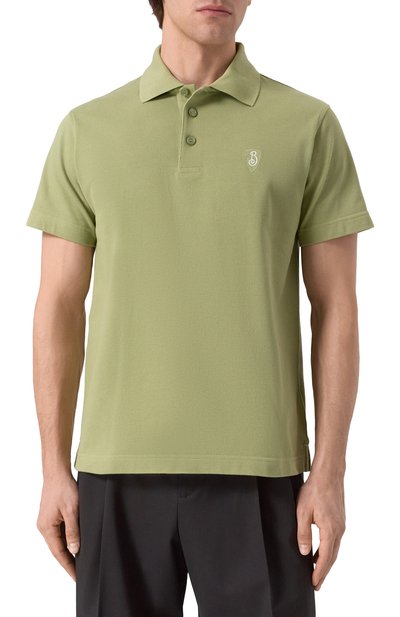 Хлопковое поло BURBERRY, арт. 8105140, фото 3