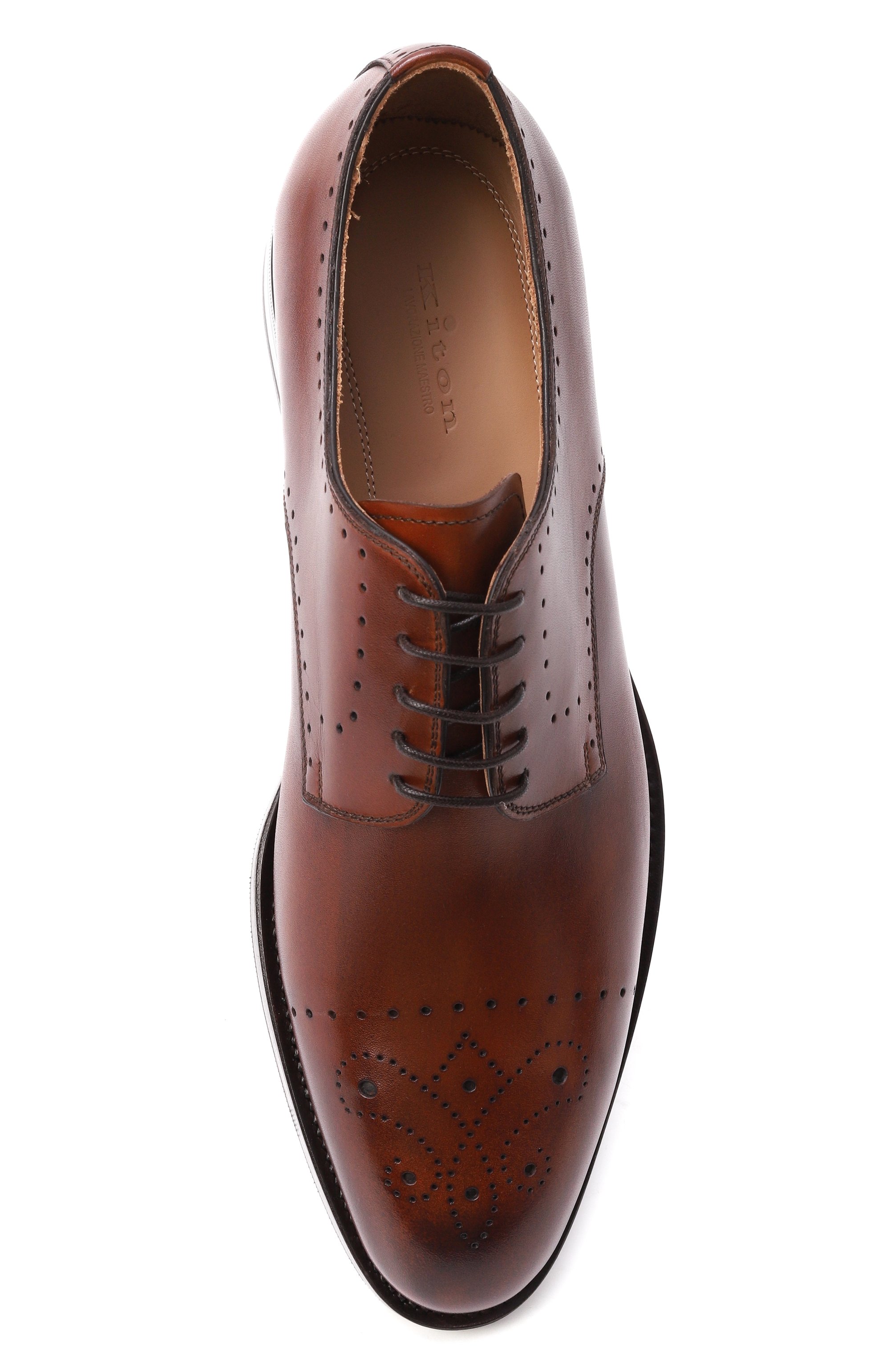 Кожаные дерби KITON, арт. USSA092N0010108, фото 6