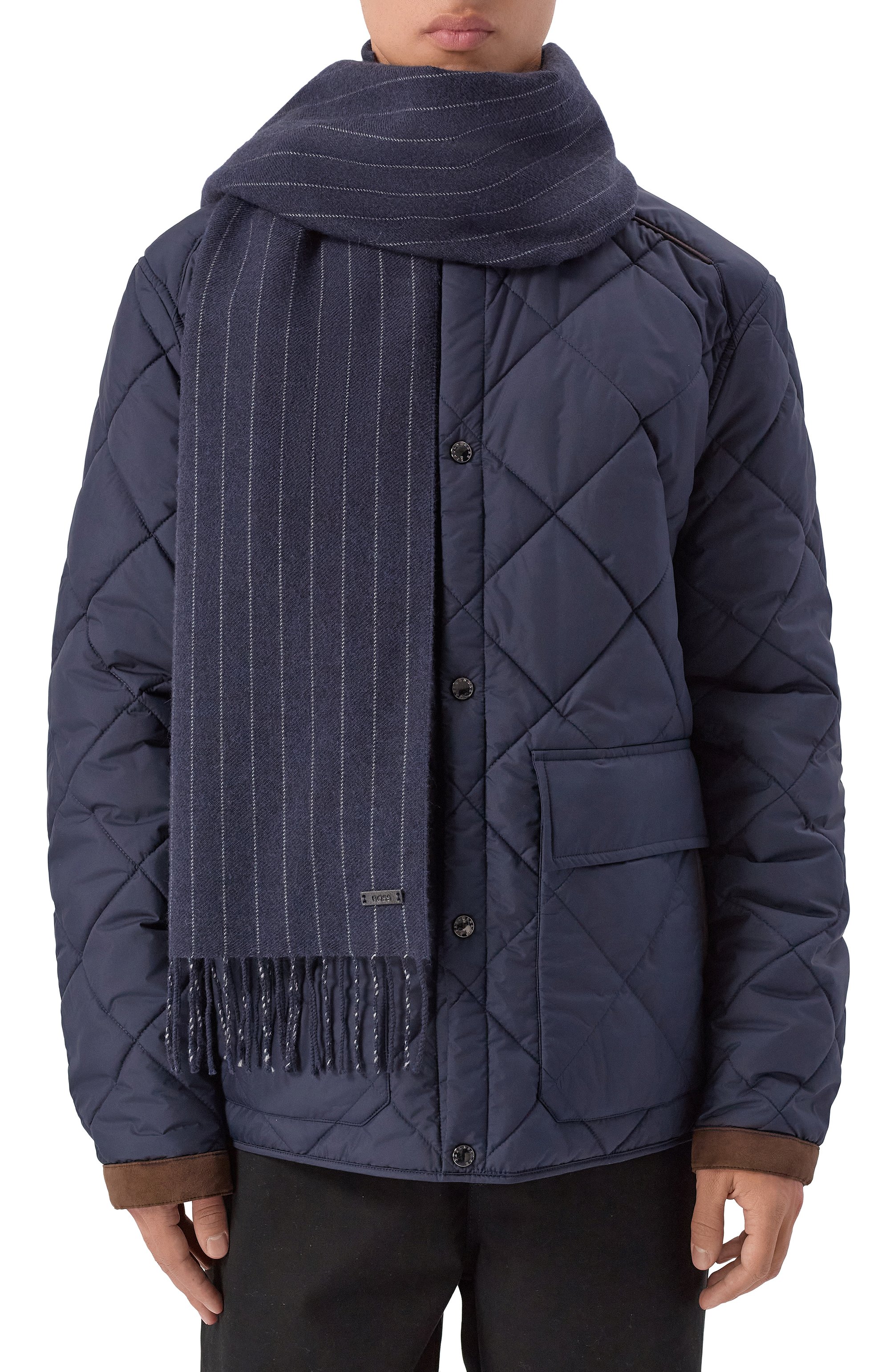 Шерстяной шарф BOSS, арт. 50519312, фото 2