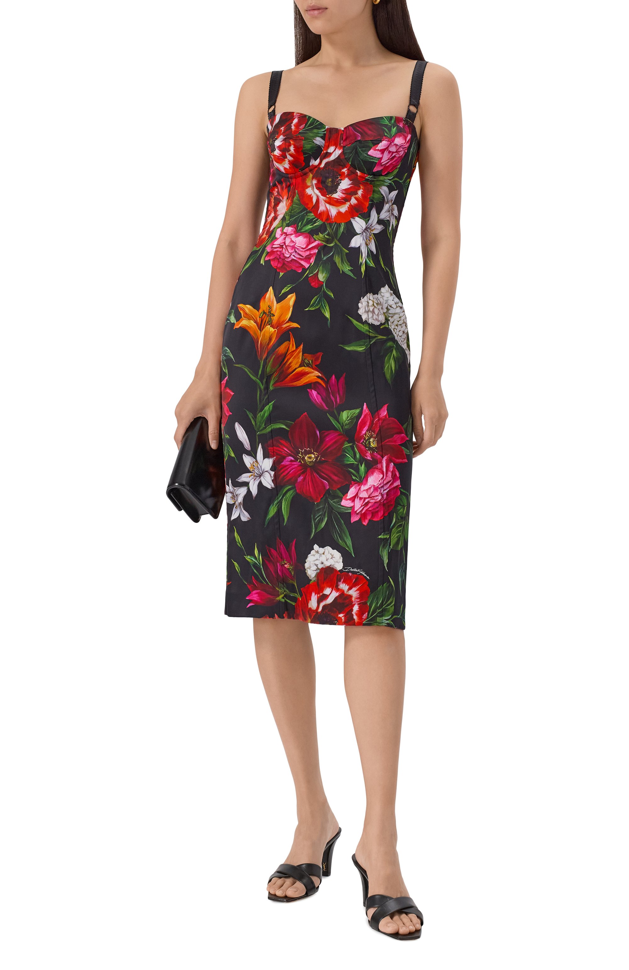 Атласное платье DOLCE & GABBANA, арт. F6TZYT/FSIB2, фото 2