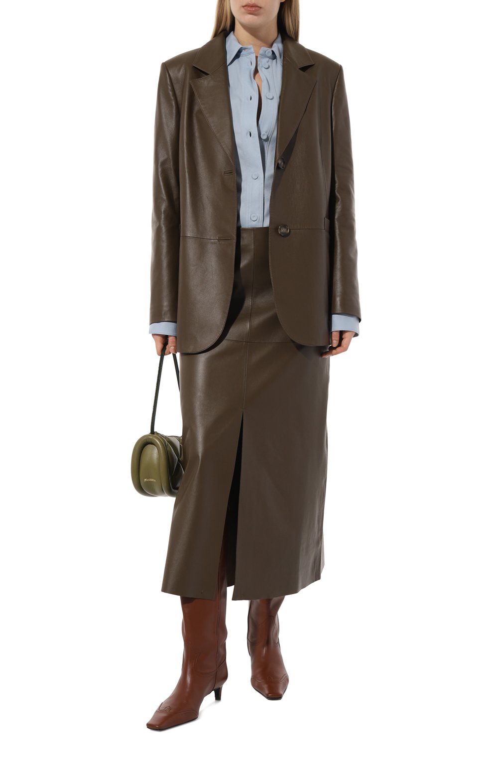 Кожаная юбка COLOR TEMPERATURE, арт. К-10/528, фото 2