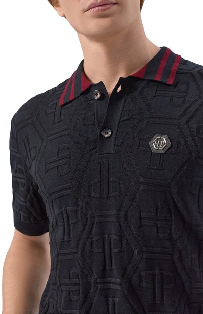 Хлопковое поло PHILIPP PLEIN, арт. SAFC MKK0322 PKN002N, фото 5