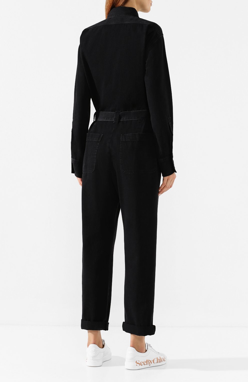 Джинсовый комбинезон RACHEL COMEY черного цвета по цене 39250 руб., арт. 193W-456-D1072 DENIM, фото 4 Джинсовый комбинезон RACHEL COMEY, арт. 193W-456-D1072 DENIM, фото 4