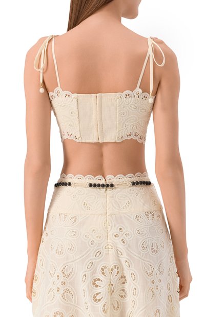 Хлопковый топ ZIMMERMANN, арт. 4245TSS251, фото 4