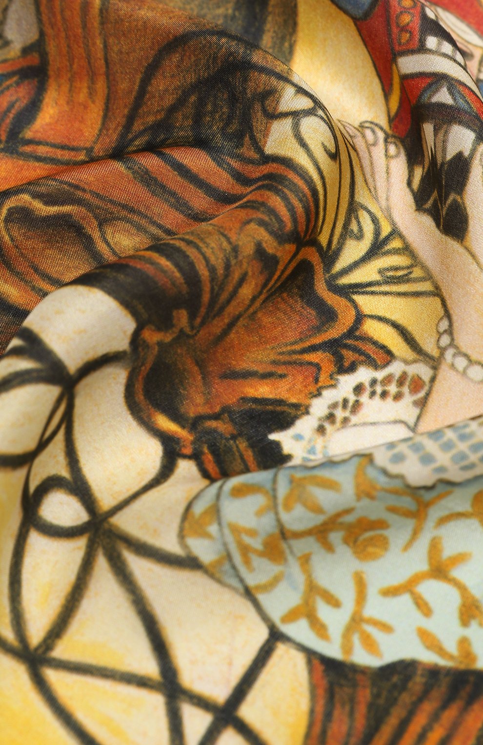 Шелковый платок щелкунчик GOURJI, арт. T23NCR7R/1, фото 3