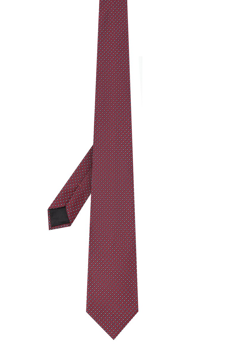 Мужской шелковый галстук ZEGNA красного цвета, арт. M.1P.91_8/Z9D03TA9 | Фото 3 (Принт: С принтом; Материал: Текстиль, Шелк; Нос: Не проставлено; Автоматизация состава: Проставлено)