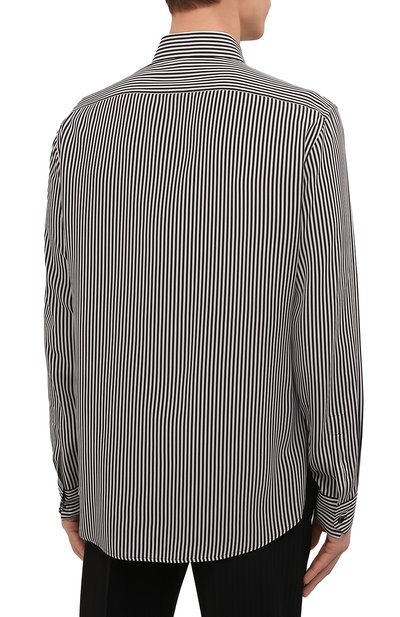 Шелковая рубашка SAINT LAURENT, арт. 646850/Y2E11, фото 4