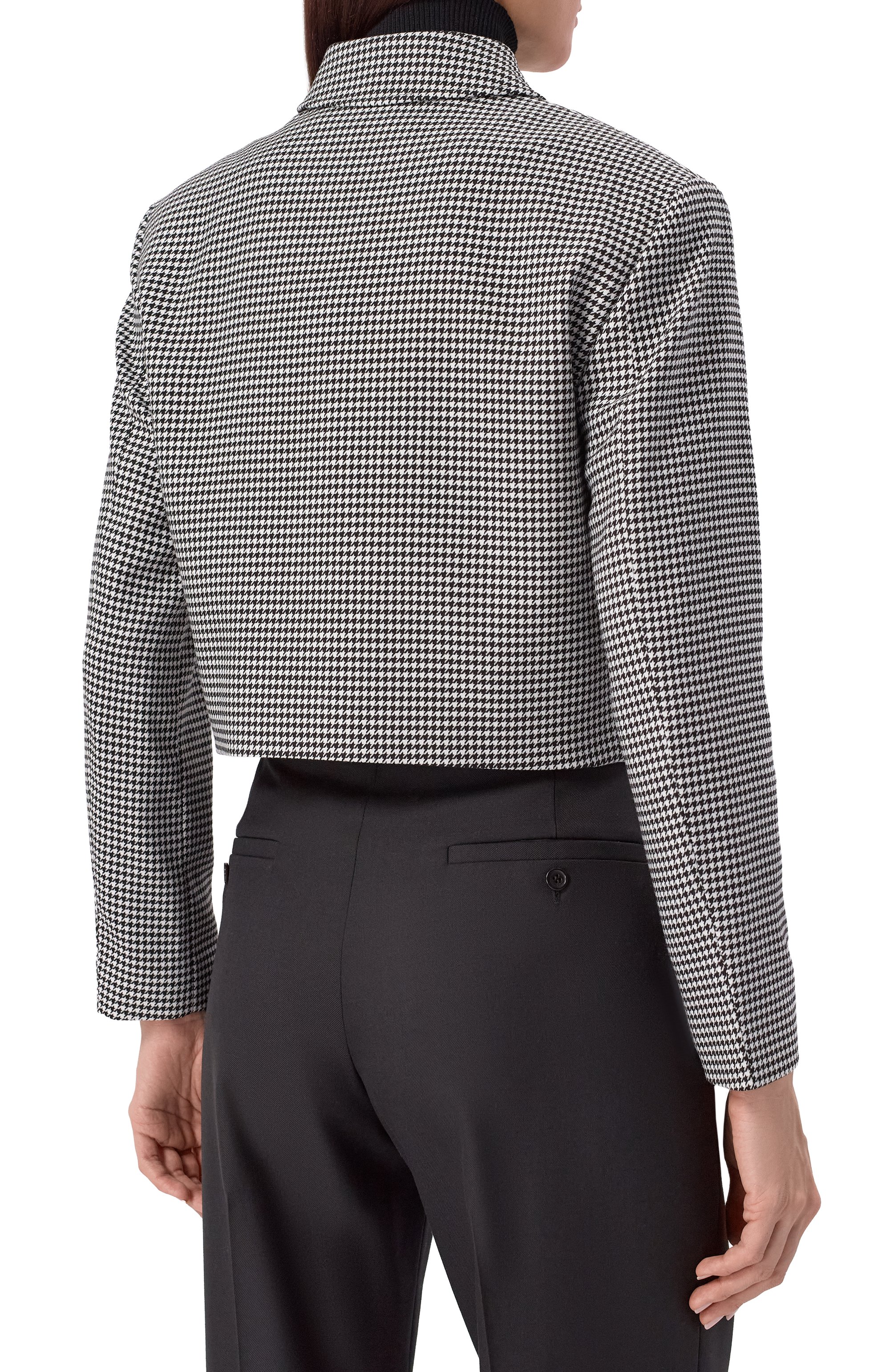 Жакет HUGO черно-белого цвета по цене 43450 руб., арт. 50555746, фото 4 Жакет HUGO, арт. 50555746, фото 4