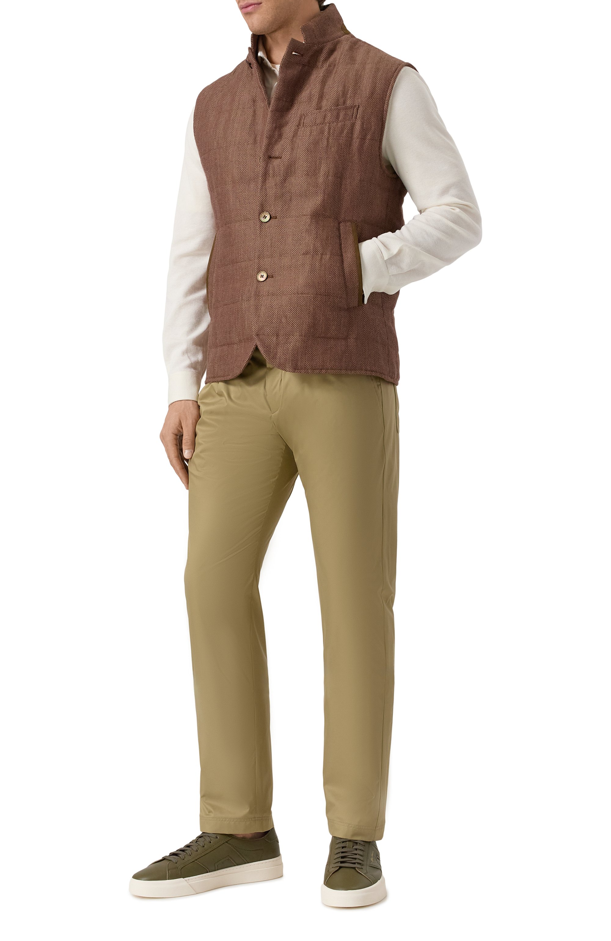 Кожаные кеды double buckle SANTONI, арт. MBGG21967PNNTSIW, фото 2