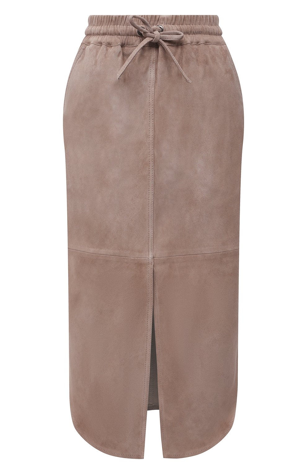 Замшевая юбка BRUNELLO CUCINELLI темно-бежевого цвета по цене 350000 руб., арт. MPW30G3129, фото 1 Замшевая юбка BRUNELLO CUCINELLI, арт. MPW30G3129, фото 1