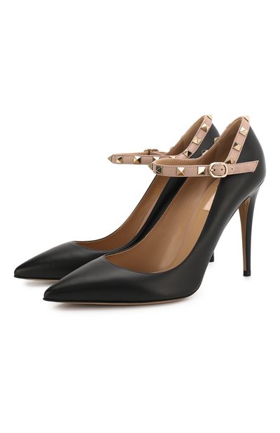 Кожаные туфли rockstud VALENTINO, арт. TW2S0T04/V0D, фото 1