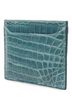 Кожаный футляр для кредитных карт из крокодила PRADA, арт. 1M0208-0Y7-F0215, фото 2