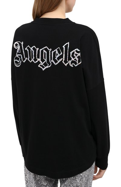 Хлопковый лонгслив PALM ANGELS, арт. PWAB012F20JER0011001, фото 4