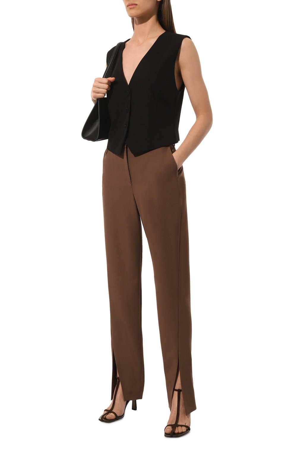 Шерстяные брюки BALMAIN, арт. AF0P0100WB05, фото 2