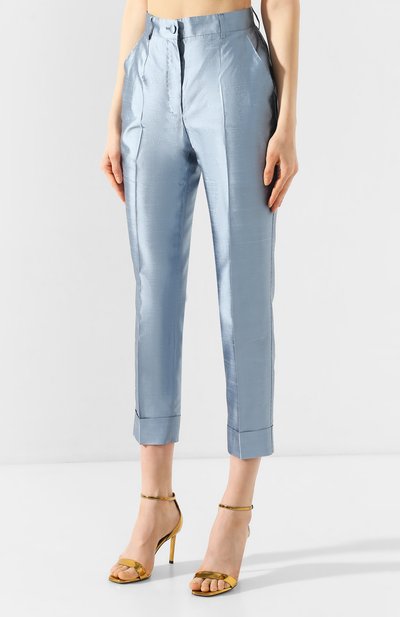 Шелковые брюки DOLCE & GABBANA, арт. FTBVMT/FU1L5, фото 3