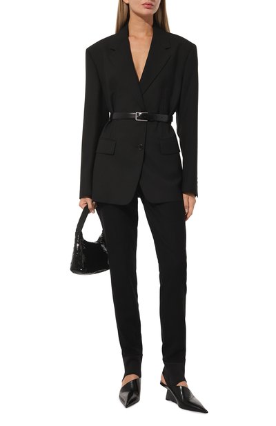 Шерстяные брюки со штрипка PRADA, арт. P279E-829-F0002-212, фото 2