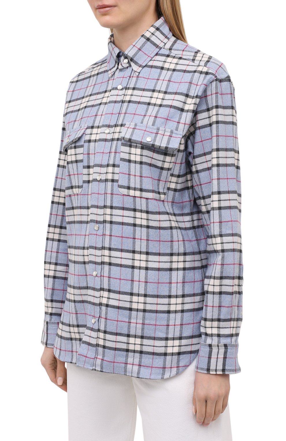 Хлопковая рубашка ISABEL MARANT ETOILE, арт. CH0738-21P024E/LAY0L, фото 3